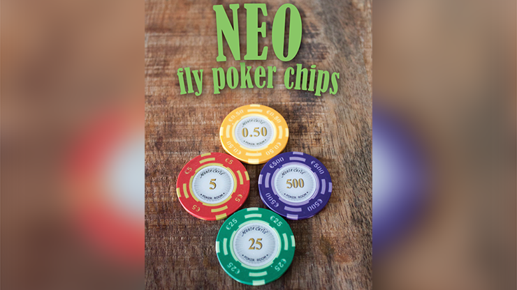 Neo Fly Poker Chips (Gimmicks and Online Instructions) by Leo Smetsers Trick