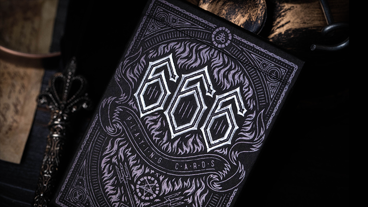 666 (Silver Foil) Playing Cards by Riffl