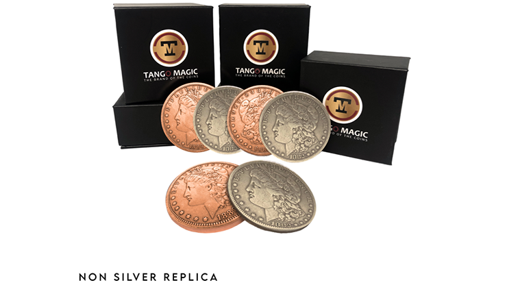 Replica Morgan Hopping Half (Gimmicks and Online Instructions) by Tango Magic Trick