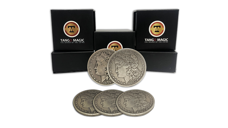 Replica Morgan TUC plus 3 coins (Gimmicks and Online Instructions) by Tango Magic Trick