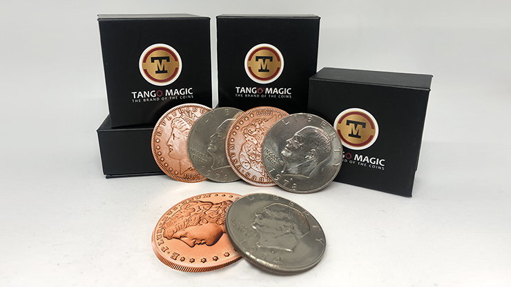 Copper Morgan Hopping Half (Gimmicks and Online Instructions) by Tango Magic Trick