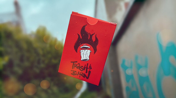 Trash & Burn (Red) Playing Cards by Howlin Jacks