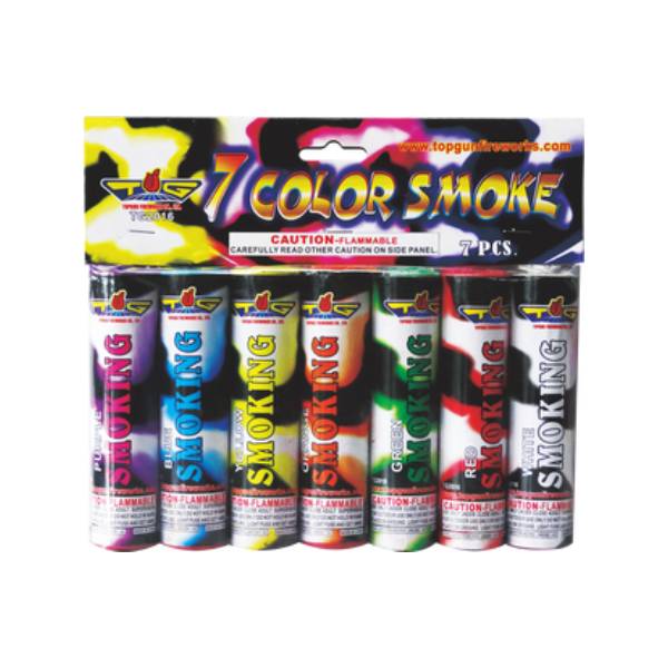 Giant Smoke Sticks Pack of 7 Assorted Colors