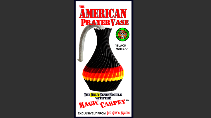 The American Prayer Vase Genie Bottle BLACK MAMBA by Big Guys Magic Trick