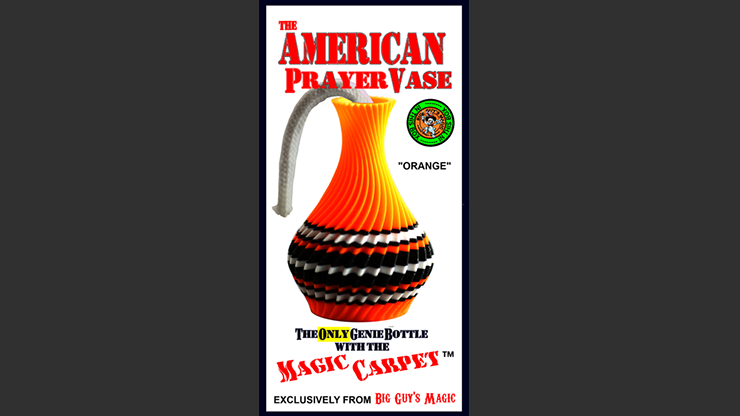 The American Prayer Vase Genie Bottle ORANGE by Big Guys Magic Trick