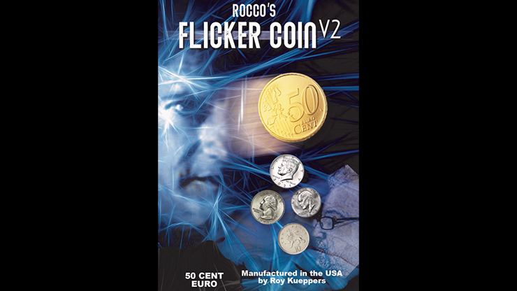 FLICKER COIN V2 (Euro 50 Cent) by Rocco Trick