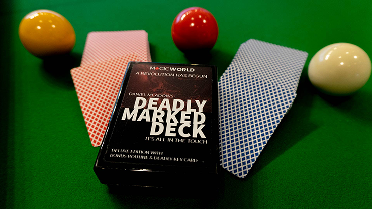 DEADLY MARKED DECK BLUE BEE (Gimmicks and Online Instructions) by MagicWorld Trick