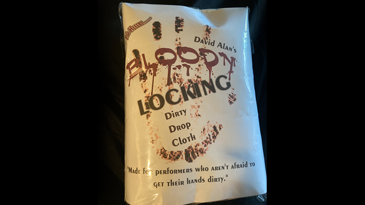 Dirty Drop Cloth Magnetic (BLOODY) by David Alan Magic Trick