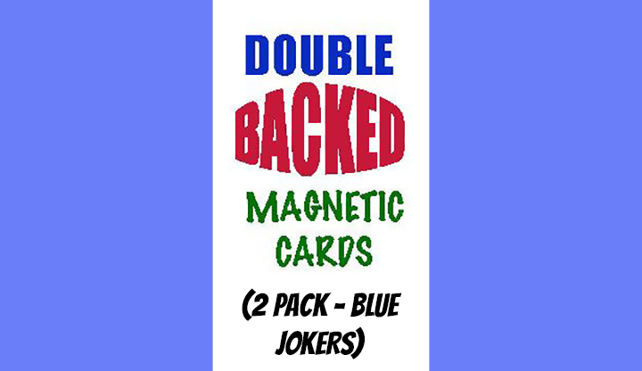 Magnetic Cards (2 pack/Blue Jokers) by Chazpro Magic Trick