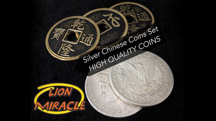 Silver Chinese Coins Set by Lion Miracle Trick