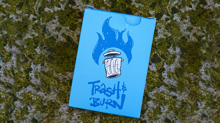 Trash & Burn (Blue) Playing Cards by Howlin Jacks