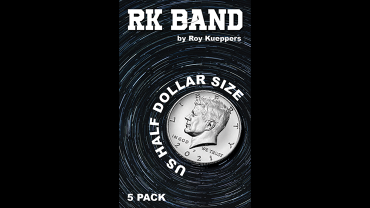 RK Bands Half Dollar Size For Flipper coins (5 per package) Trick