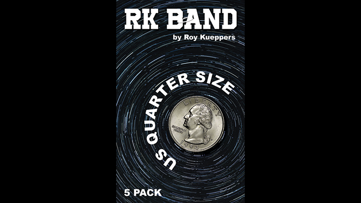 RK Bands Quarter Dollar Size For Flipper coins (5 per package) Trick