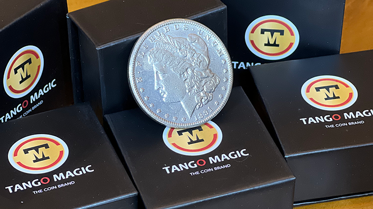 Replica Morgan Magnetic Coin (Gimmicks and Online Instructions) by Tango Magic Trick