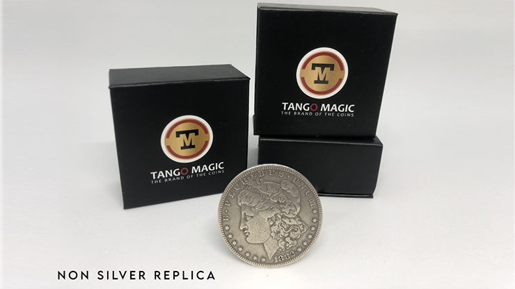 Replica Morgan Steel Coin (Gimmicks and Online Instructions) by Tango Magic Trick
