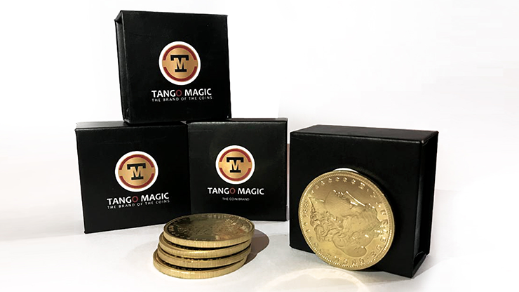 Replica Golden Morgan Expanded Shell (Gimmicks and Online Instructions) by Tango Magic Trick