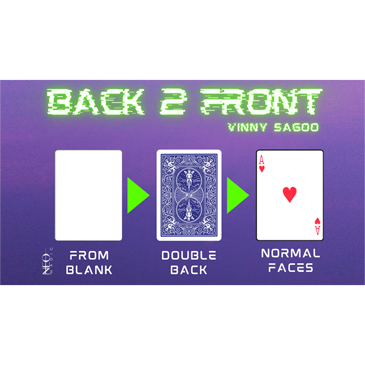 Back 2 Front (Gimmicks and Online Instructions) by Vinny Sagoo Trick