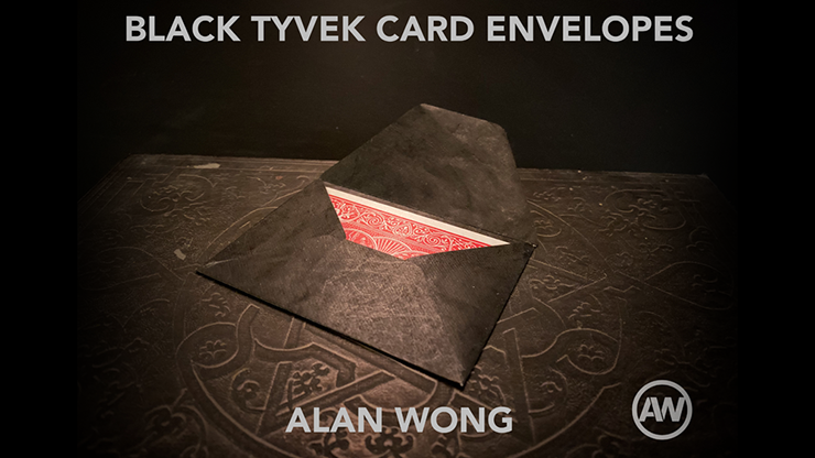 Black Tyvek Card Envelopes (10 pk) by Alan Wong Trick