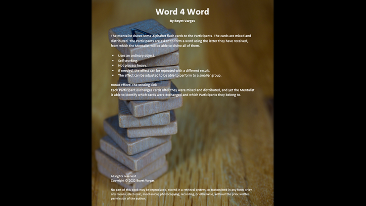 TFCM Presents Word 4 Word by Boyet Varga