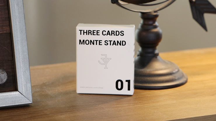 Three Cards Monte Stand RED (Gimmicks and Online Instruction) by Jeki Yoo Trick