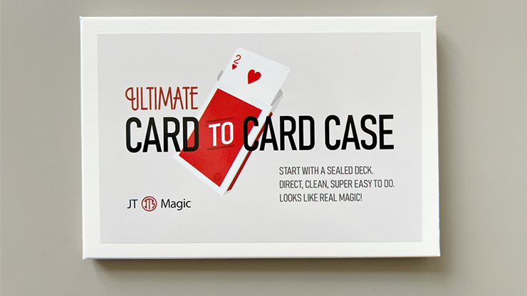 Ultimate Card to Card Case RED (Gimmicks and Online Instructions) by JT Trick