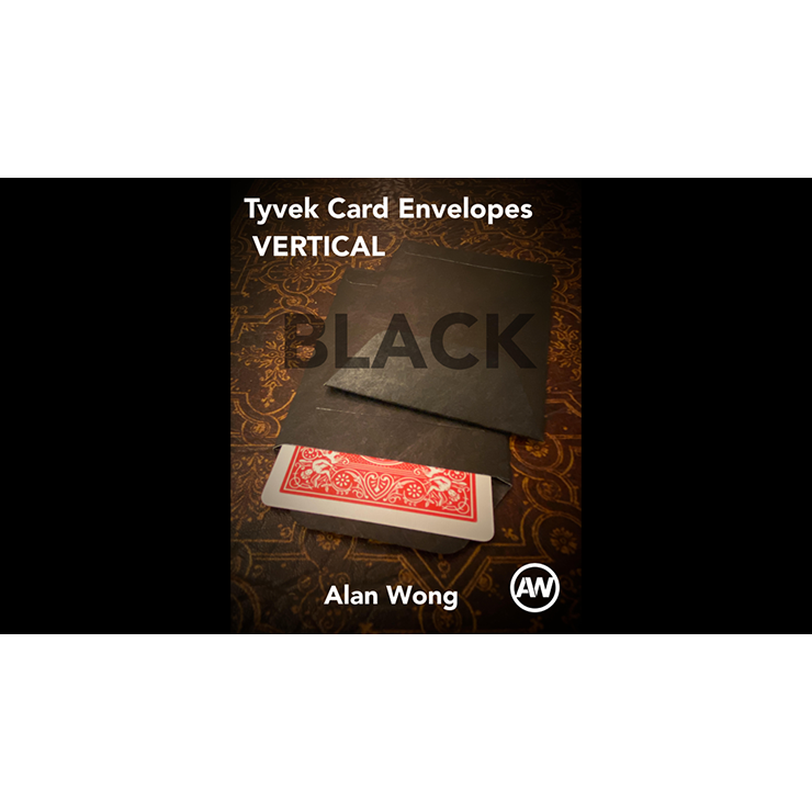 Tyvek VERTICAL Envelopes BLACK (10 pk.) by Alan Wong Trick