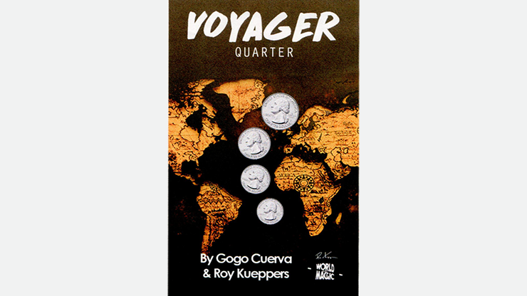 Voyager US Quarter (Gimmick and Online Instruction) by GoGo Cuerva Trick