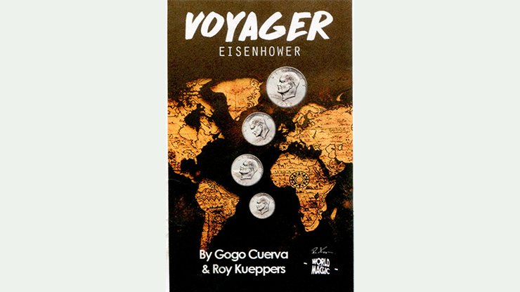 Voyager US Eisenhower Dollar (Gimmick and Online Instruction) by GoGo Cuerva Trick