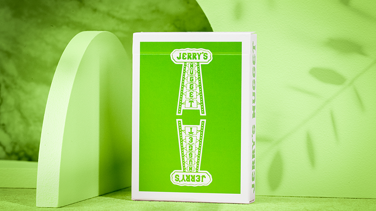 Jerrys Nugget Monotone (Metallic Green) Playing Cards