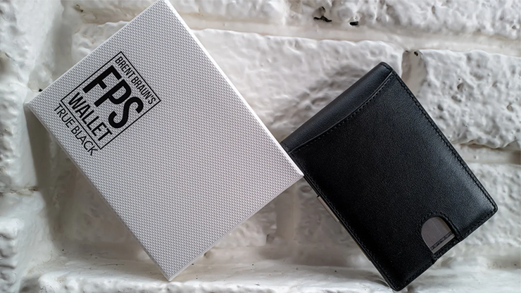 FPS Wallet True Black Leather (Gimmicks and Online Instructions) by Magic Firm Trick