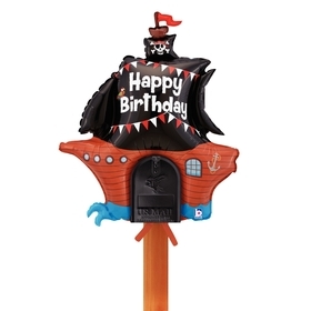 Mailbox Balloon Birthday Pirate Ship