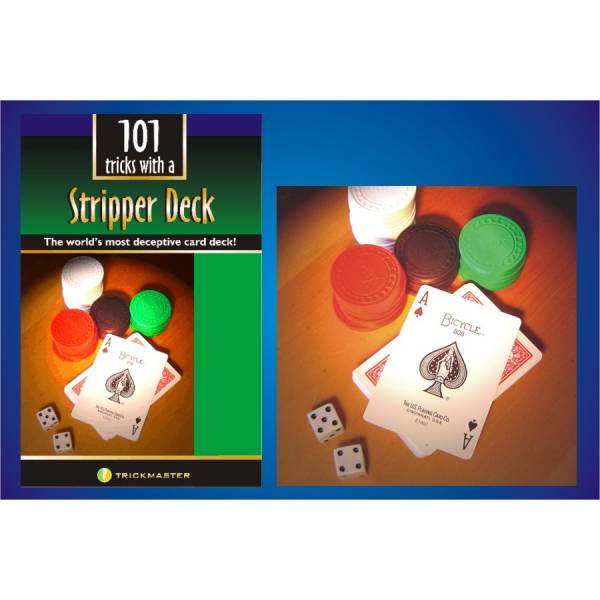 Wizard Stripper Deck with Book kit Bicycle Poker by Trickmaster