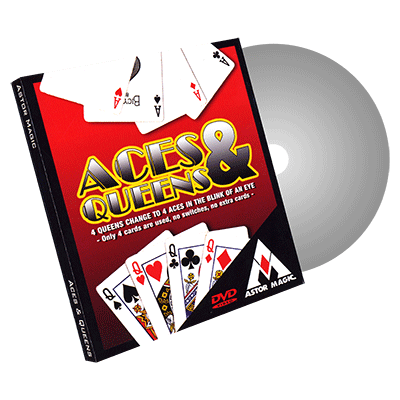 Aces and Queens (Cards Color Varies) by Astor Trick