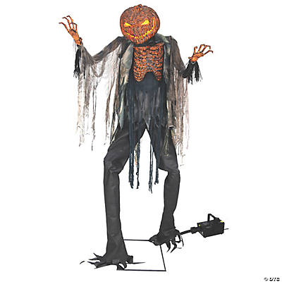 Animated Scorched Scarecrow with Fog Machine