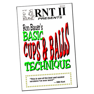 Basic Cups & Balls Technique book Ron Bauer