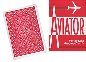 Cards Aviator Poker size (Red)