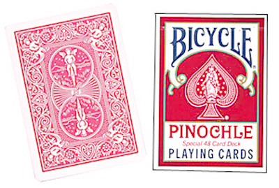 Cards Bicycle Pinochle Poker size (Red)