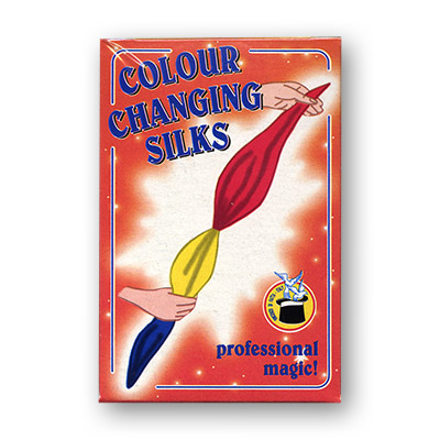 Color Changing Silks 4 color silks 12 inch (red/yellow bo x) by Vincenzo Di Fatta Trick