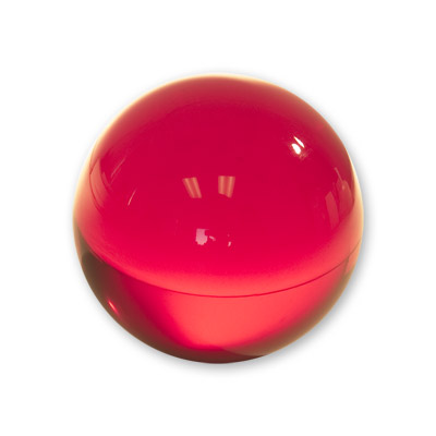 Contact Juggling Ball (Acrylic RUBY RED 70mm) Trick