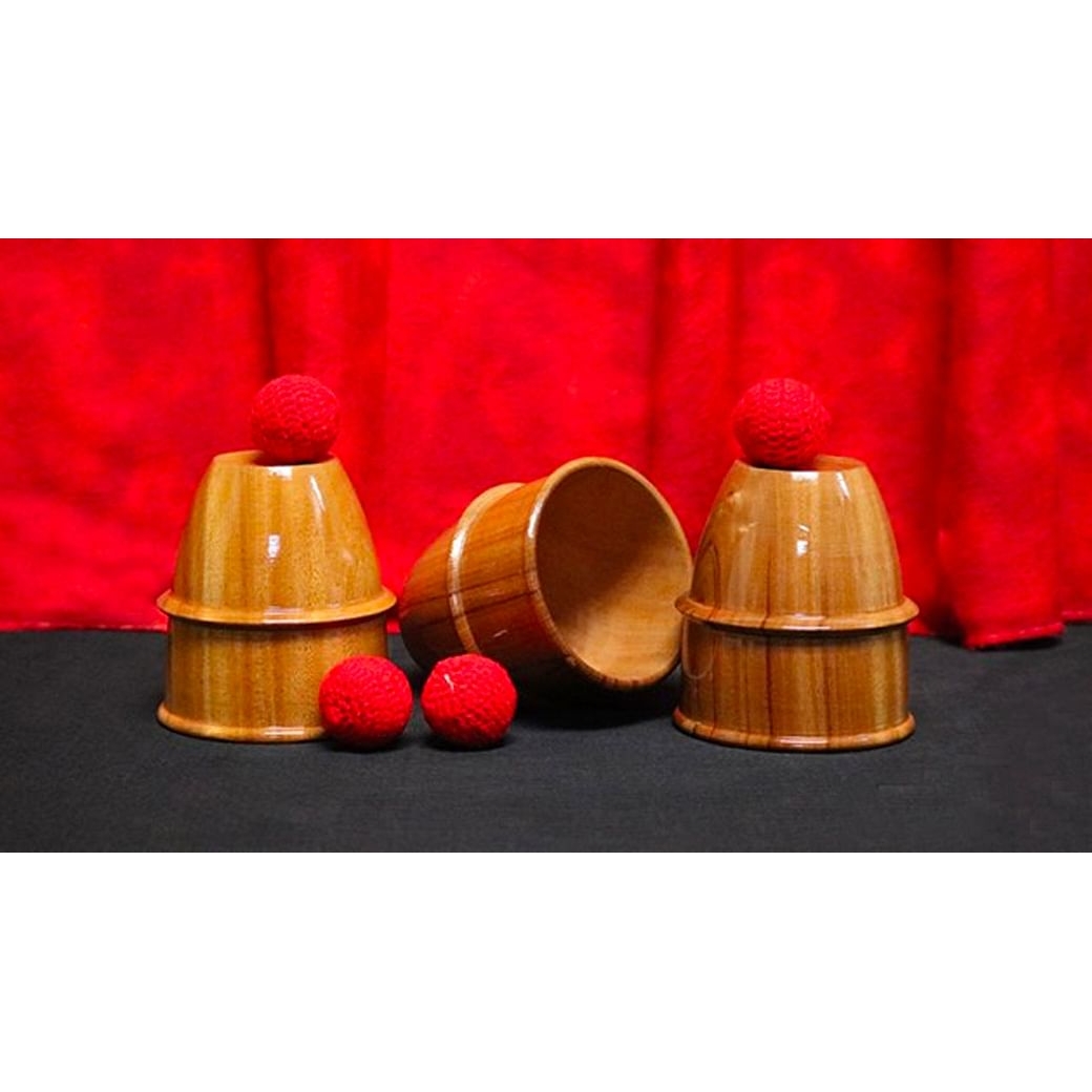 Cups and Balls (Wooden) by Mr. Magic Trick
