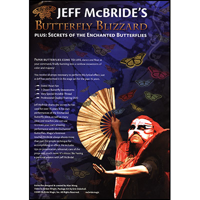 Butterfly Blizzard (Props and Online Instructions) by Jeff McBride and Alan Wong Trick