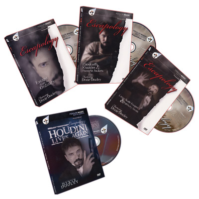 Escapology Volumes 1 3 + Bonus: Houdini Lives (4 DVD Set) by Dixie Dooley DVD