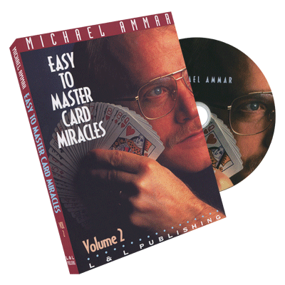 Easy to Master Card Miracles Volume 2 (DVD and Gimmicks) by Michael Ammar DVD