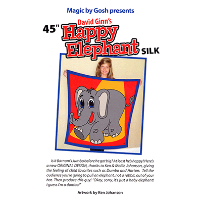 Happy Elephant Silk (45 inch) by David Ginn and Goshman Tricks