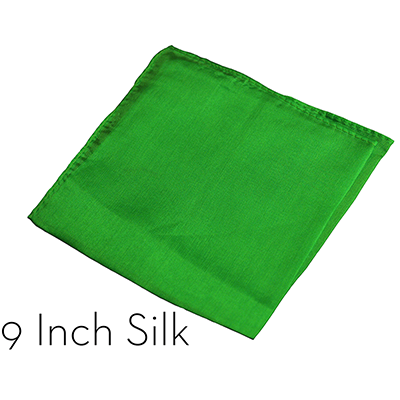 Silk 9 inch (Green) Magic by Gosh Trick