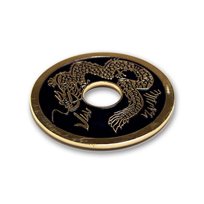 Chinese Coin (Black Ike Dollar Size) by Royal Magic