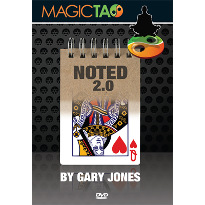 Noted 2.0 Red (DVD and Gimmick) by Gary Jones and Magic Tao DVD
