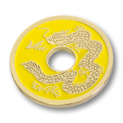 Chinese Coin (Yellow Half Dollar Size) b