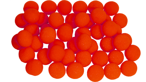 1.5 inch Regular Sponge Balls (Red) Bag
