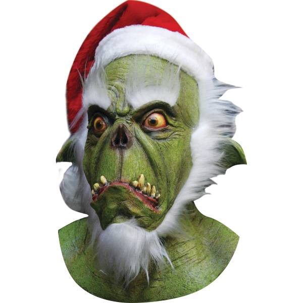 Grinch Santa Latex Mask